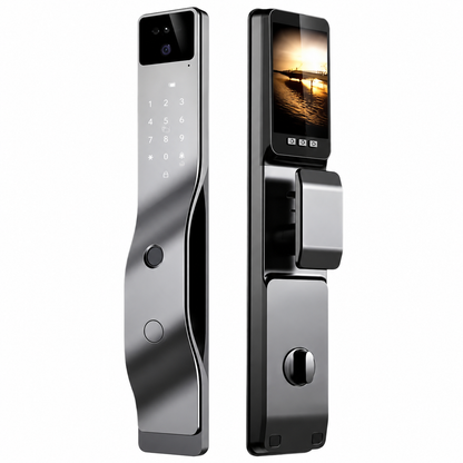Cerradura Inteligente para Puertas F7 Face Intercom, Reconocimiento Facial 3D, Huella Dactilar