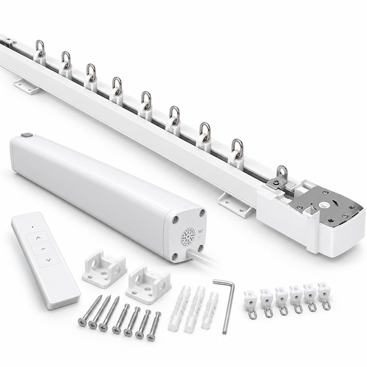 Conjunto de Motor para Cortinas Eléctricas de Hogar Inteligente con Control de Voz