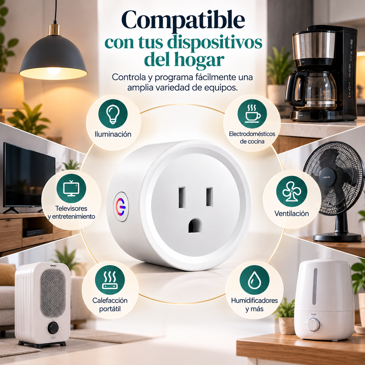 Enchufe Controlado por WiFi con Medidor de Consumo (16A / 20A)