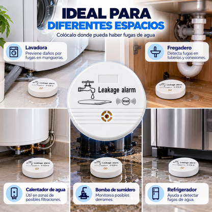 Detector de Alarma de Fugas de Agua para Desagüe de Lavadora