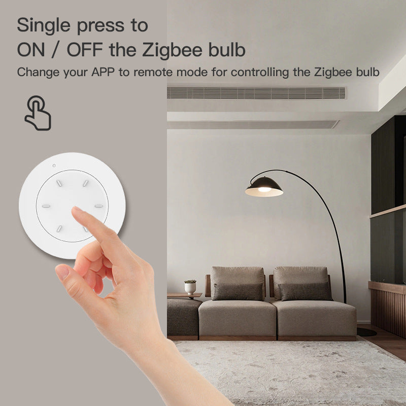 Klavexo, Interruptor de Escenas y Perilla Inalámbrica Inteligente Zigbee 3.0, Control de Automatización y Atenuador Dimmer para el Hogar