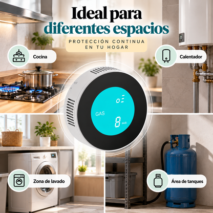 Detector de Fugas de Gas WiFi con Alertas Móviles Remotas