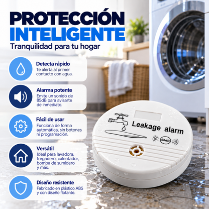 Detector de Alarma de Fugas de Agua para Desagüe de Lavadora