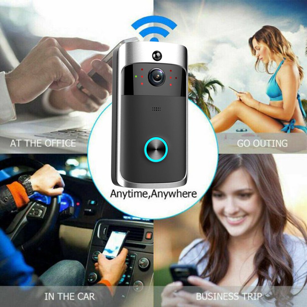 Klavexo, Timbre de Video Inteligente Wi-Fi con Intercomunicador Bidireccional, Detección de Movimiento y Control Remoto por App